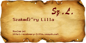 Szakmáry Lilla névjegykártya